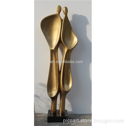 Abstract two person handmade sculpture